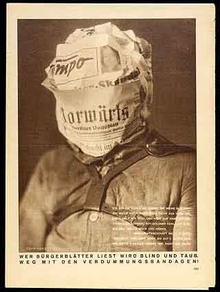 John Heartfield. 'Whoever reads'. 1930