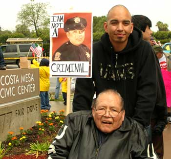 Costa Mesa immigrants rights rally