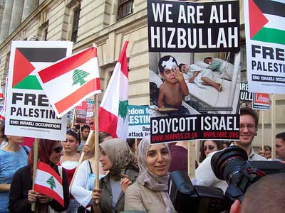 Stop The Lebanon War. London protest.