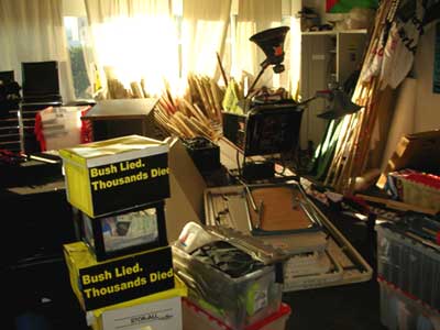 aftermath of a demo (office)