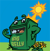 BigBelly solar powered self-compacting trash receptacles