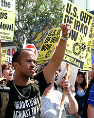 Iraq Veterans Against the War. March 17, L.A. protest