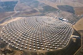 Solar power tower in Spain