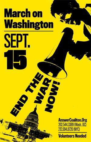 September 15. Stop the War. DC