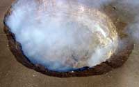 smoking crater