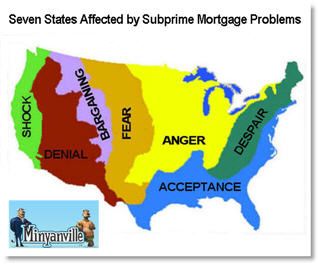 seven states affected by subprime