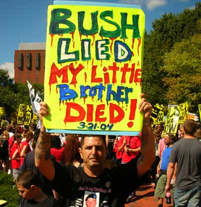 My little brother died. March on DC. Sept 15 2007