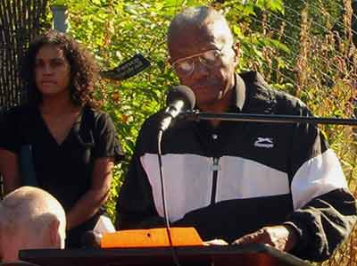 Hartford CT Jena 6 march. Former mayor Thirman Milner