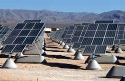 solar power. Nellis Air Force base