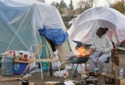 Tent city. Inland empire CA