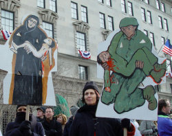 Anti-War protesters at Bushâ€™s 2nd inauguration, Washington DC. Jonathan McIntosh