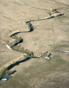 Dried up river