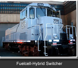 Fuel-cell hybrid Switcher locomotive. Vehicle Projects LLC