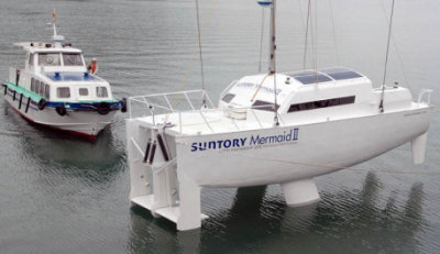 Suntory Mermaid II Wave-Powered Boat