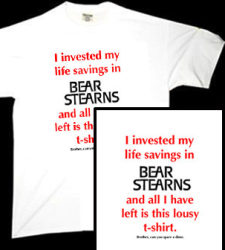 Bear Stearns eBay tshirt