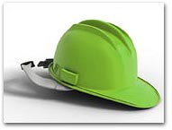 gree hard hat