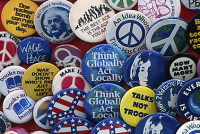 left-wing buttons