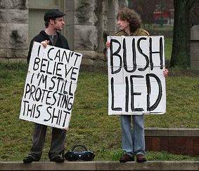 antiwar protest signs
