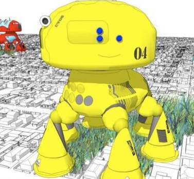 CV08. Suburb eating robot