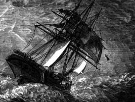 ship in storm