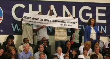 African socialist collective heckles Obama