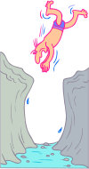 cliff diving
