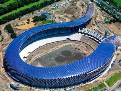 Taiwan's 100% solar-powered stadium