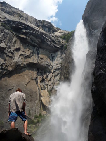 Lower Yosemite Falls - closeup