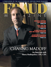 Fraud magazine May/June 2009 cover Fraud magazine May/June 2009 cover