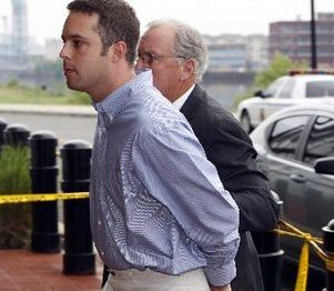 Mayor Cammarano doing the perp walk