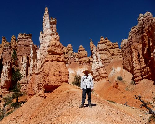 Queens Garden hike among the hoodoos , Bryce National Park