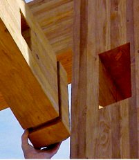 "Each white pine log is specially cut in the factory to ensure an air-tight fit."