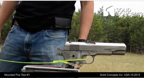 3Dプリンタ製金属銃製造成功  世界初！発砲できる実用銃