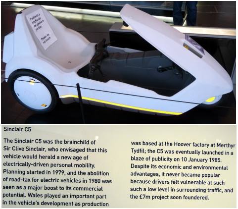 Sinclair C5 Electric Vehicle 1980